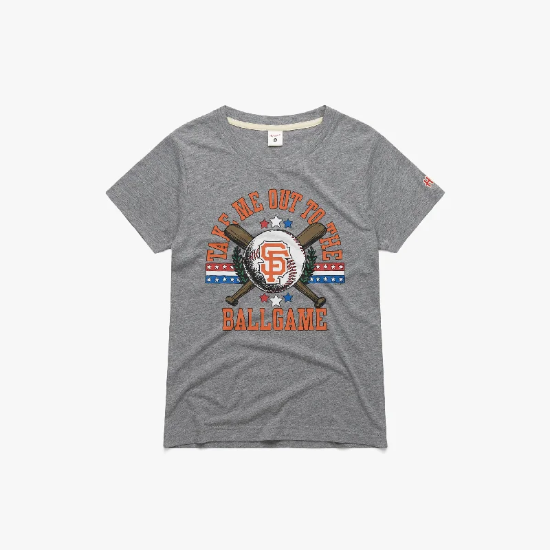 Women's Blouse with EmbroideryWomen's San Francisco Giants Take Me Out To The Ballgame