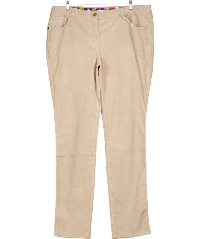 Women's Ribbed SweatersBoden Beige 5 Pocket Cord Slim Trousers UK 20 regular