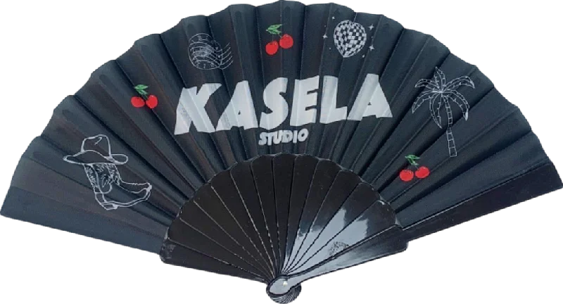 Women's Low Collar SweatersKasela Studio Black Hand Fan