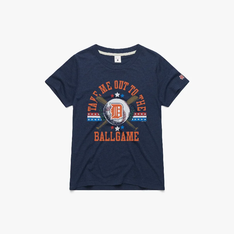 Women's Blouse with V-Shaped CollarWomen's Detroit Tigers Take Me Out To The Ballgame