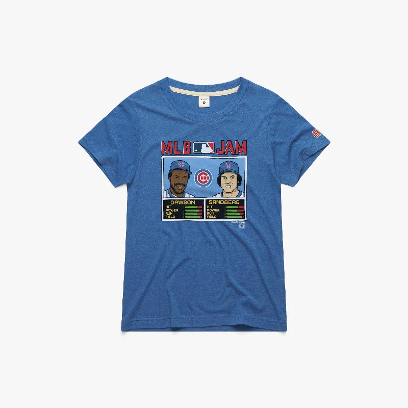 Women's Blouse with PocketsWomen's MLB Jam Cubs Dawson And Sandberg