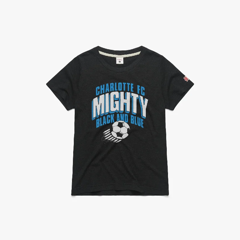 Women's Blouse with Narrow CollarWomen's Charlotte FC Mighty Black And Blue