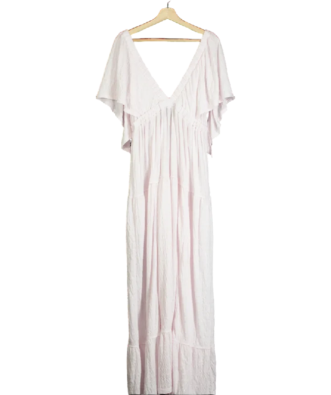 Women's Keyhole Neck SweatersFree People Pink Beach La La Maxi Dress UK L