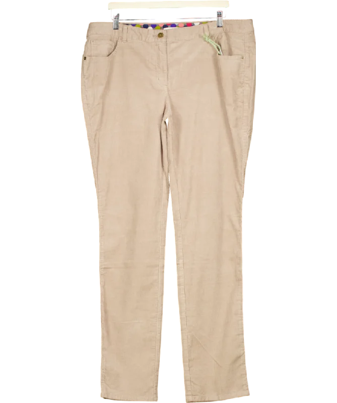 Women's Tasseled SweatersBoden Beige 5 Pocket fine Corduroy Slim Trousers UK 20