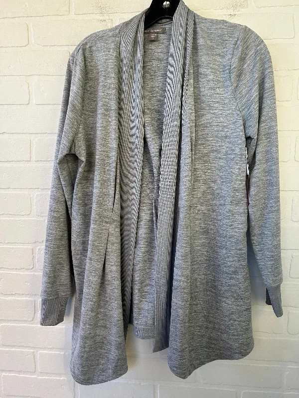 Women's Oversized SweatersCardigan By peace & pearls In Grey, Size: S