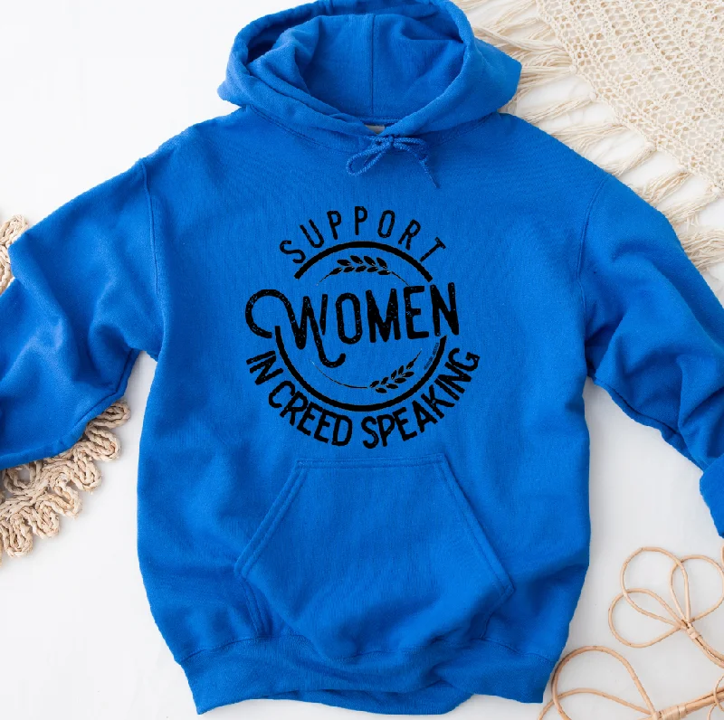 Women's HoodiesSupport Women in Creed Speaking Hoodie (S-3XL) Unisex - Multiple Colors!