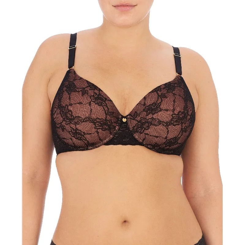 wireless bra with molded cupsBliss Allure Lacey T-Shirt Bra