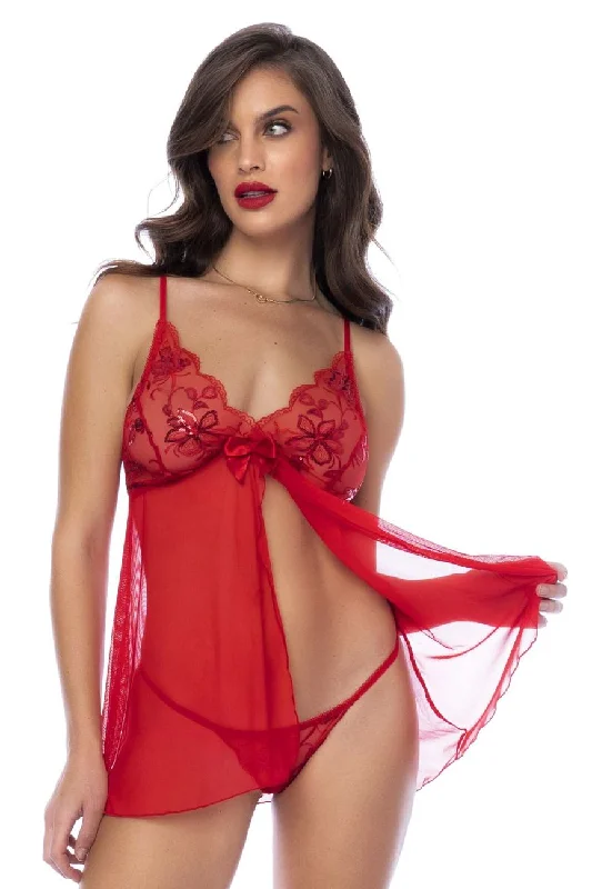 underwire bra with side supportMapale 7559 Babydoll Color Red