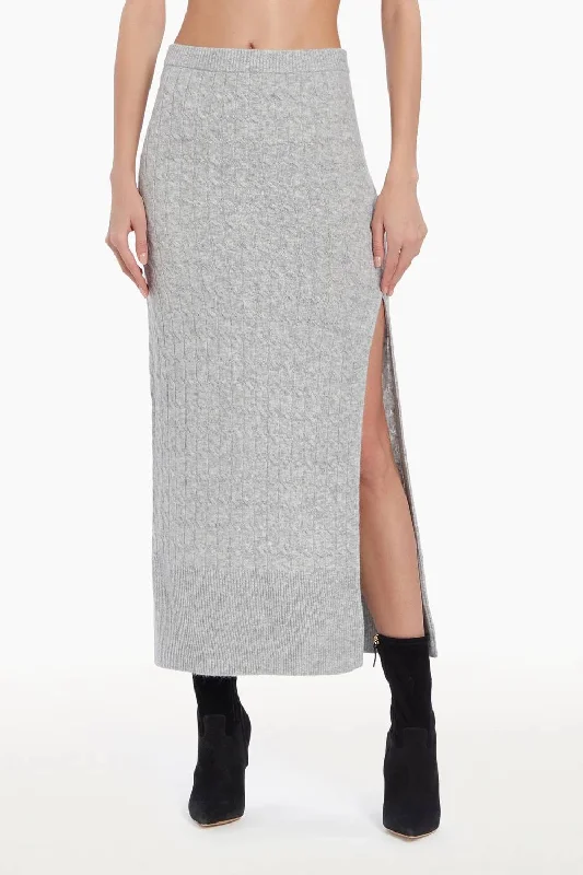 Women's Relaxed Fit SkirtsIsla Skirt In Heather Gray