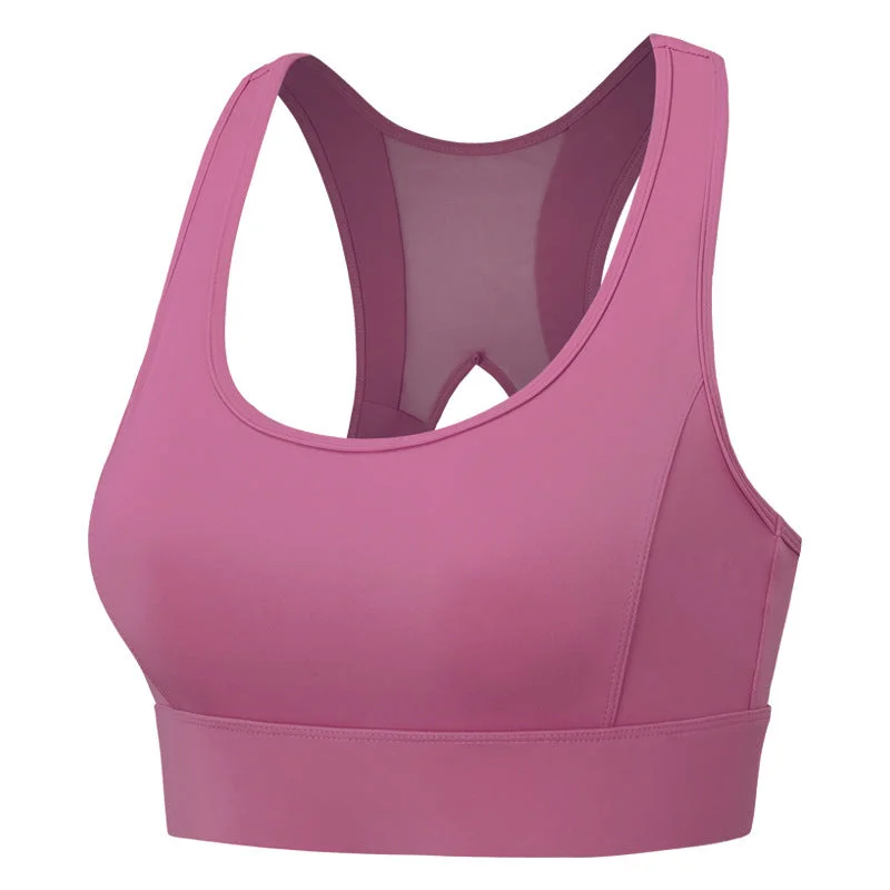 mastectomy form-fitting braMesh Sports Bra