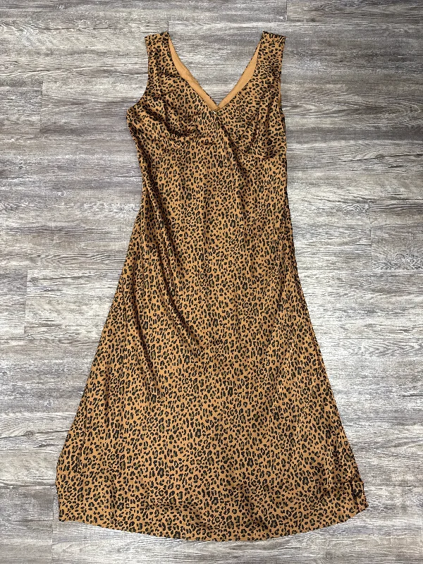 Women's Low-Neck DressesDress Casual Maxi By American Eagle In Animal Print, Size: Xl