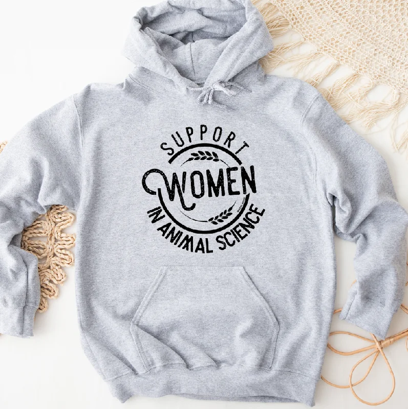 Women's Hooded Sweatshirts with Ombre LiningSupport Women in Animal Science Hoodie (S-3XL) Unisex - Multiple Colors!