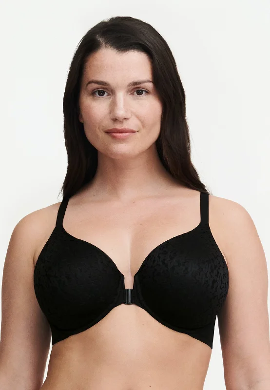 minimizer bra for reduction in bust sizeNorah Comfort Front Closure Bra - Black