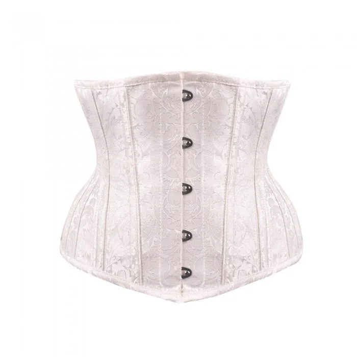 open-bust corset shapewear with adjustable straps for versatilityElias Ivory Brocade Bridal Underbust Corset