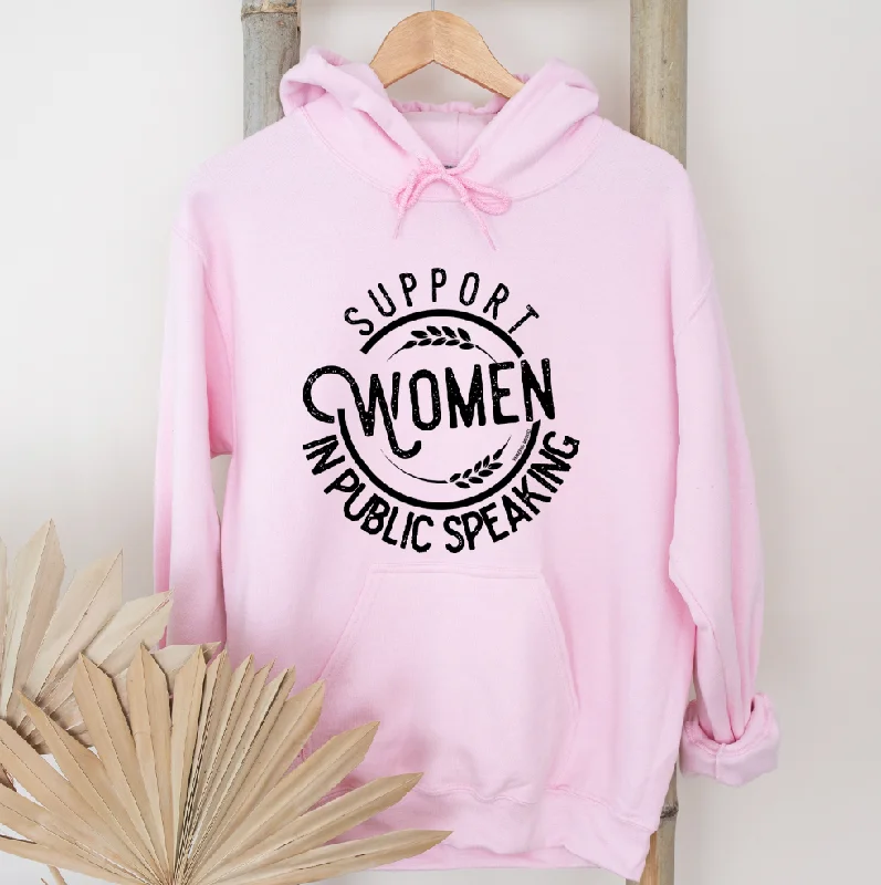 Women's Hooded Sweatshirts with Nylon LiningSupport Women in Public Speaking Hoodie (S-3XL) Unisex - Multiple Colors!