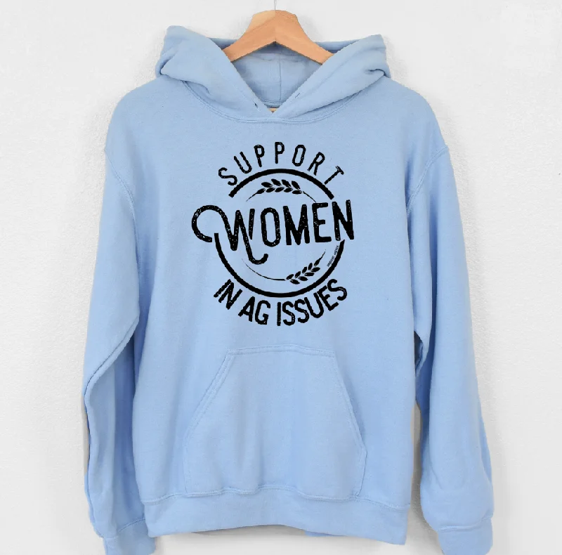 Women's Hooded Sweatshirts with Mesh LiningSupport Women in Ag Issues Hoodie (S-3XL) Unisex - Multiple Colors!