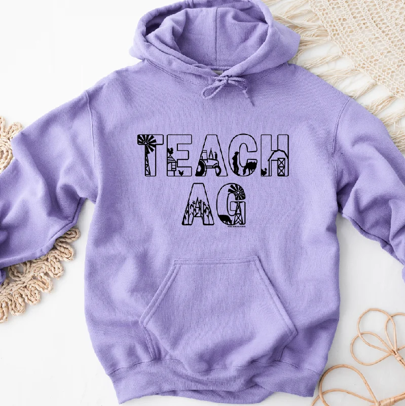 Women's Hooded Sweatshirts with Jacquard LiningTeach AG Outline Hoodie (S-3XL) Unisex - Multiple Colors!