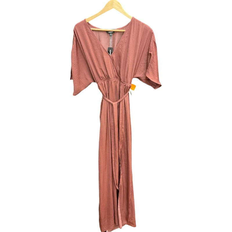 Women's Keyhole Collar DressesDress Casual Maxi By Express In Pink, Size: Xs