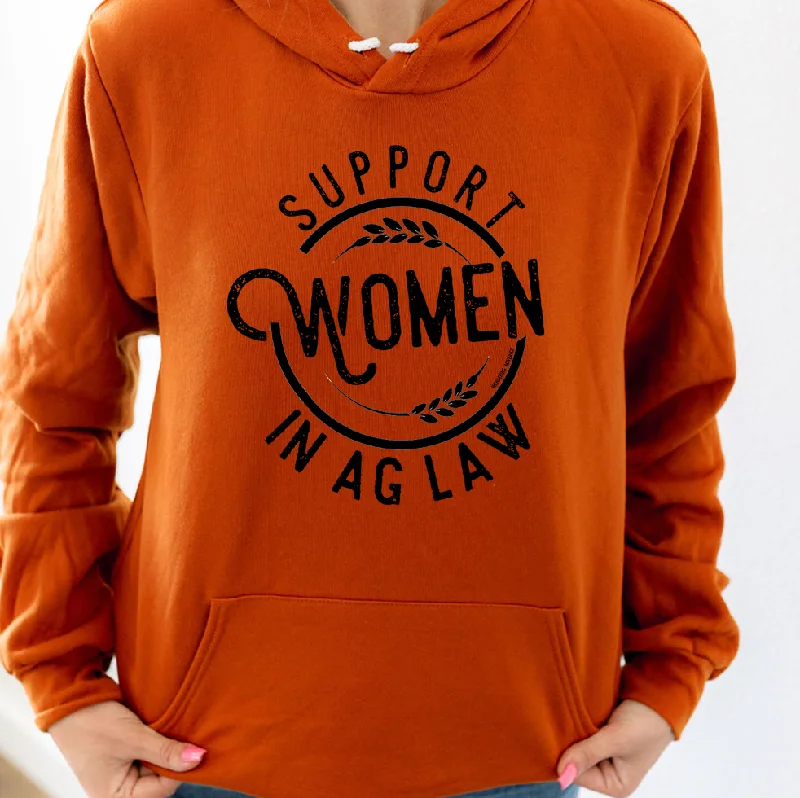 Women's Hooded Sweatshirts with Gradient LiningSupport Women in Ag Law Hoodie (S-3XL) Unisex - Multiple Colors!