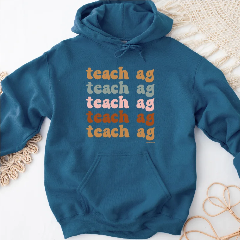 Women's Hooded Sweatshirts with Kangaroo PocketsGroovy Teach Ag Hoodie (S-3XL) Unisex - Multiple Colors!