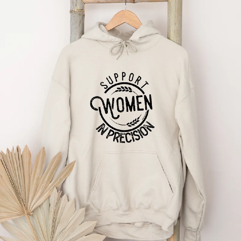 Women's Hooded Sweatshirts with Cotton LiningSupport Women in Precision Hoodie (S-3XL) Unisex - Multiple Colors!