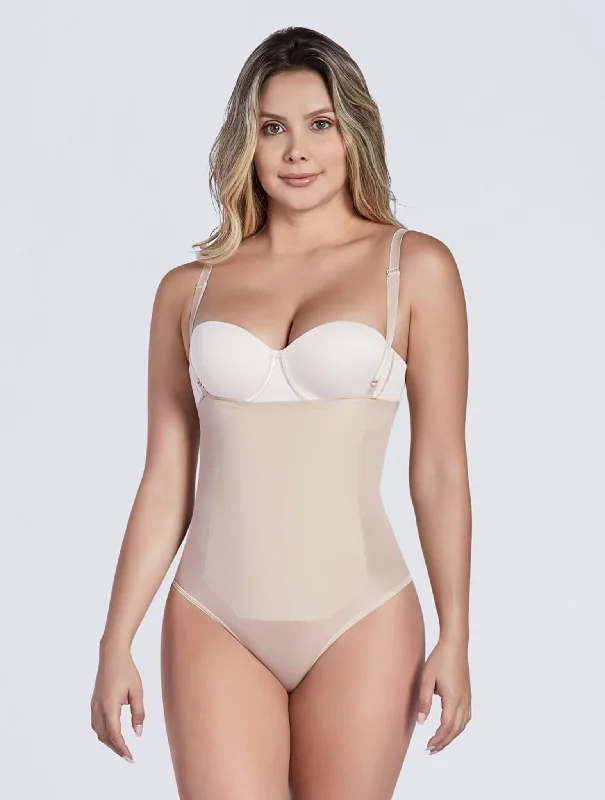 plus-size high-compression shapewear for special occasionsConvertible strap  panty bodysuit