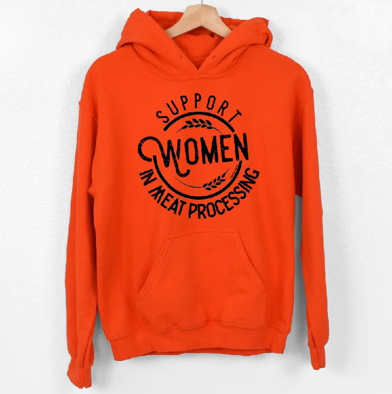 Women's Hooded Sweatshirts with ZipperSupport Women in Meat Processing Hoodie (S-3XL) Unisex - Multiple Colors!