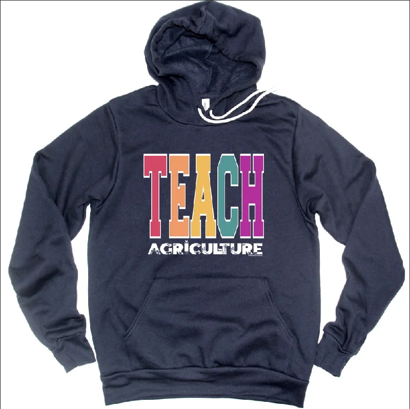 Women's Hooded Sweatshirts with Zipper ClosureColor Teach Agriculture Hoodie (S-3XL) Unisex - Multiple Colors!