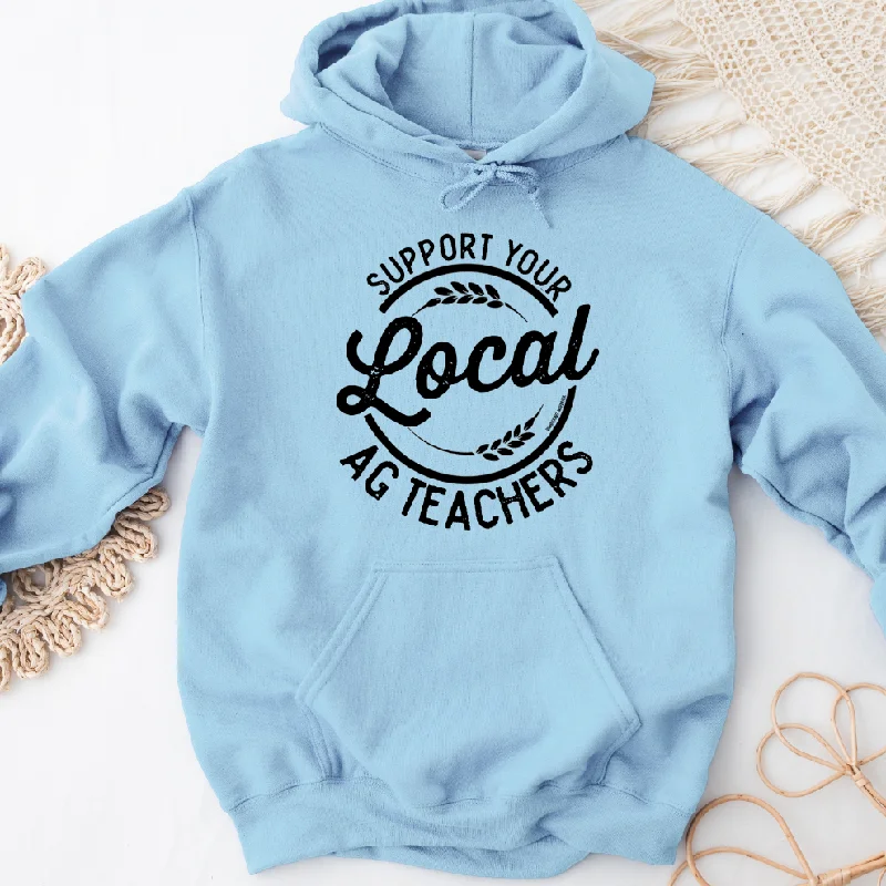 Women's Hooded Sweatshirts with Tweed LiningSupport Your Local Ag Teachers Hoodie (S-3XL) Unisex - Multiple Colors!