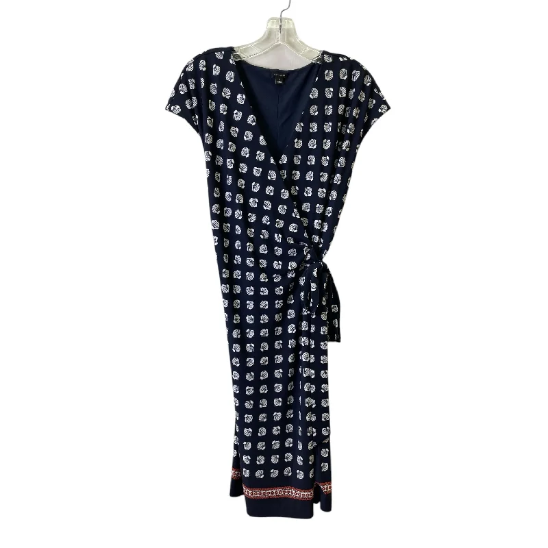 Women's Boat Collar DressesDress Casual Maxi By Ann Taylor In Navy, Size:L