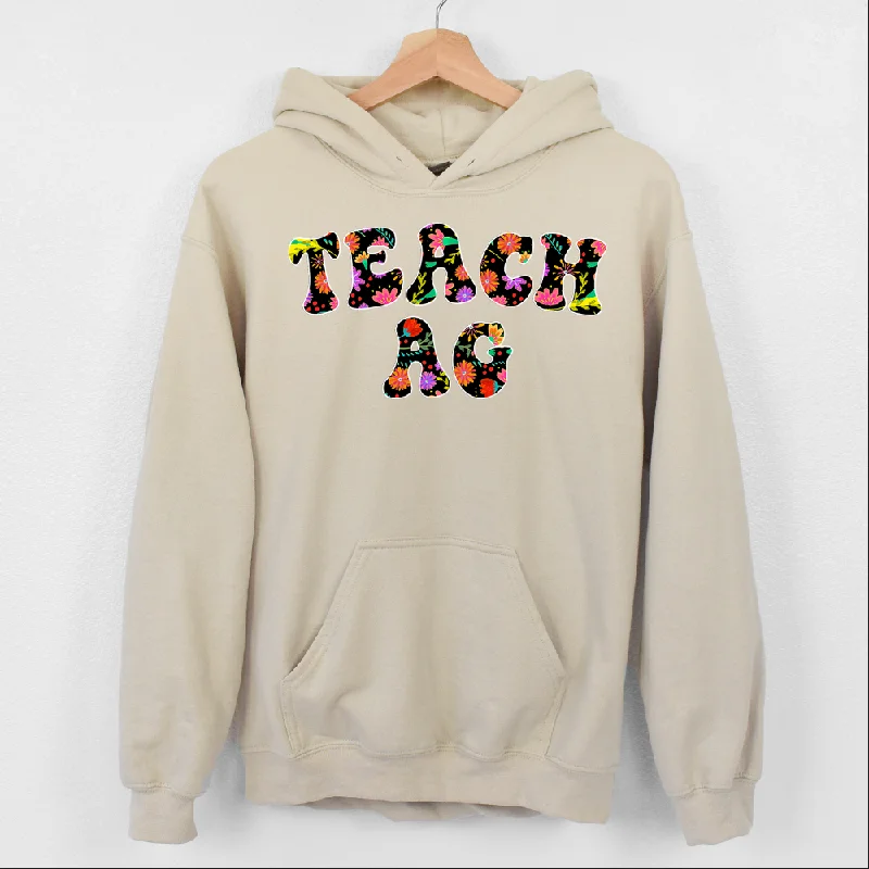 Women's Hooded Sweatshirts with Patch PocketsFiesta Teach Ag Hoodie (S-3XL) Unisex - Multiple Colors!