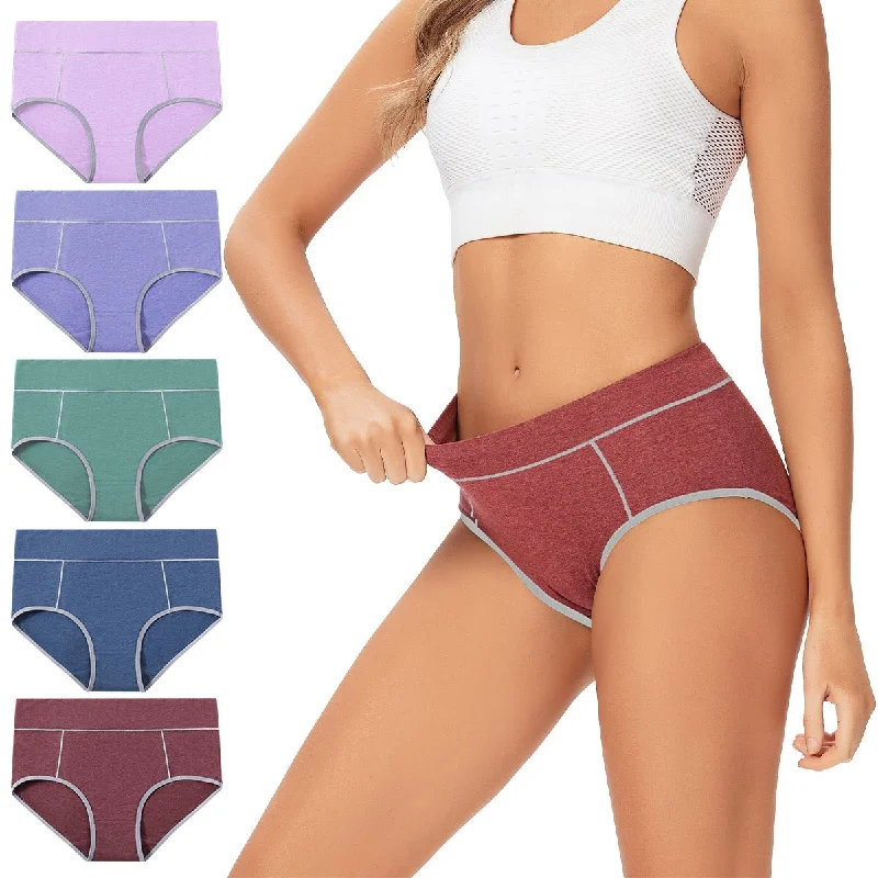 convertible bra with hook-and-eye closureMolasus Women's Soft Cotton Briefs Ladies Mid-High Waisted Full Coverage Panties Multicolor a3