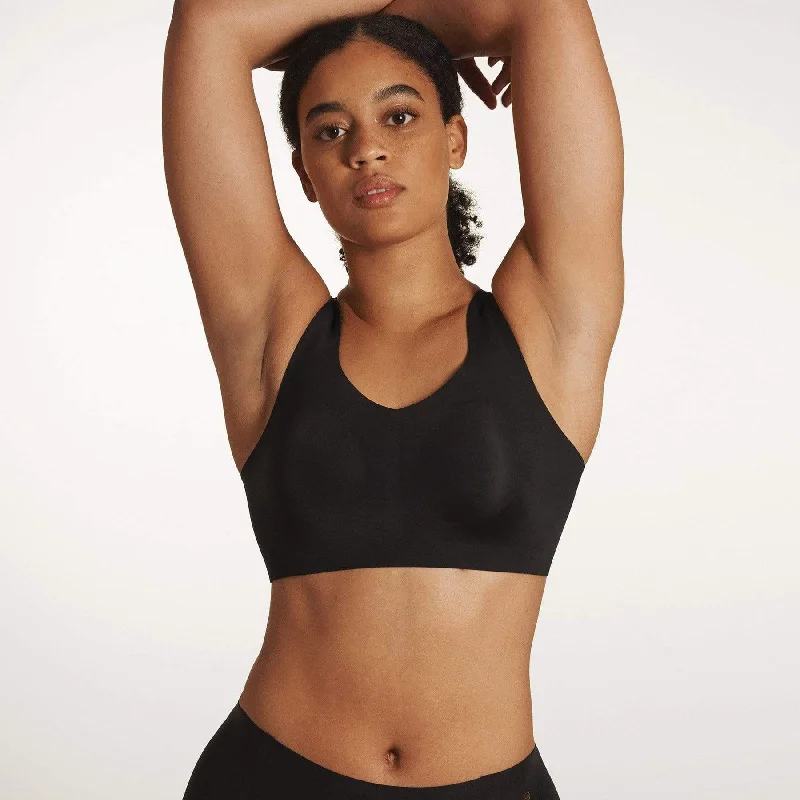 seamless bra with lace detailingEvelyn and Bobbie Defy Bra Black Onyx