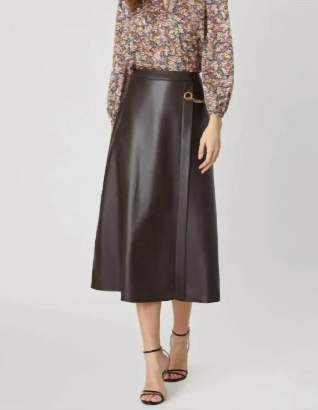 Women's Smooth SkirtsTrinity Skirt In Chocolate Brown