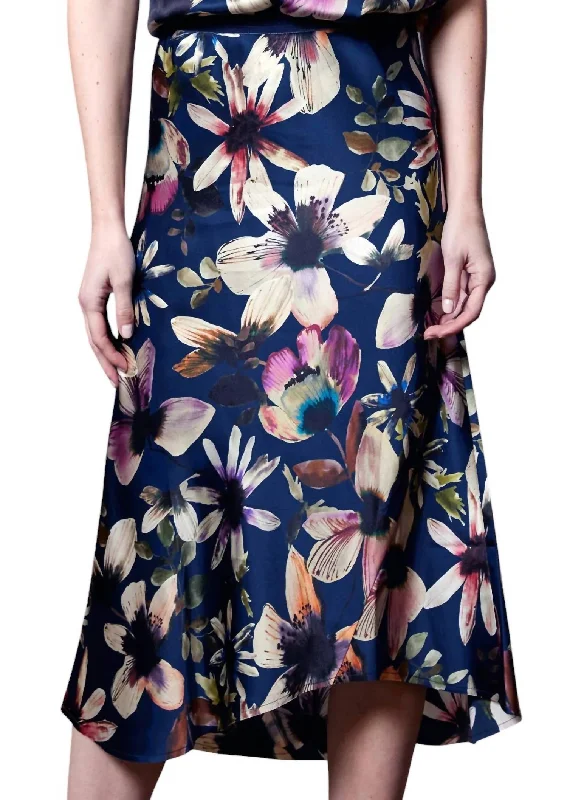 Women's Trendy SkirtsLux Bias Skirt In Night Floral