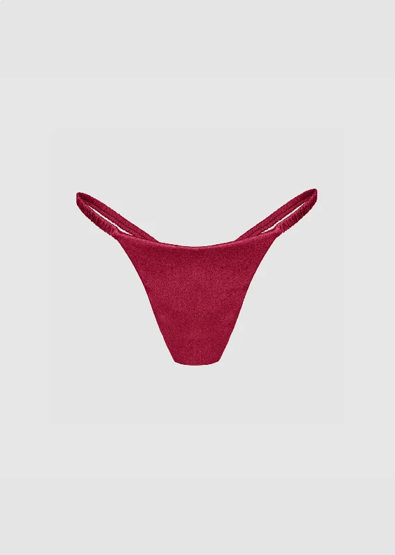 wireless bra with front closure for comfortAthena Silk Thong Red