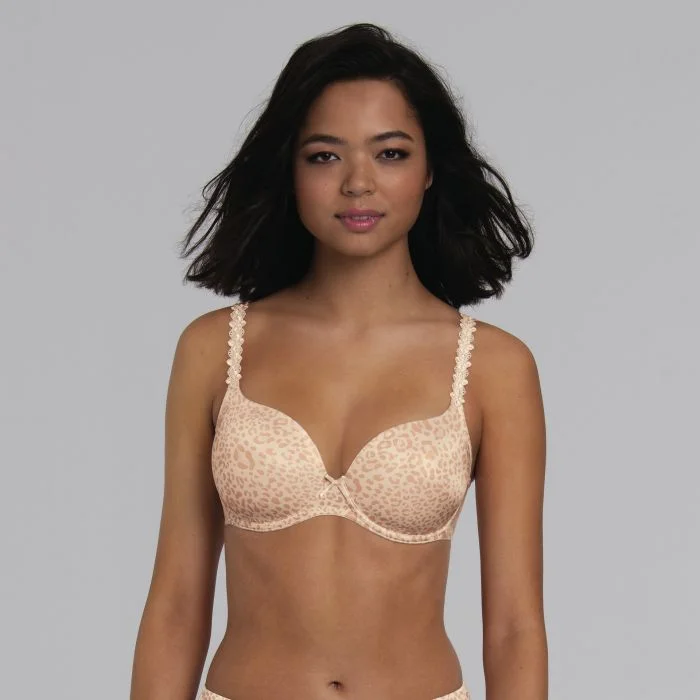 balconette bra for cleavage enhancementRosa Faia Joy Underwire Bra with Moulded Cup, Smart Rose