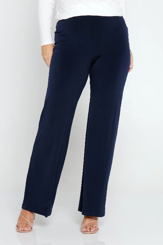 Women's Jodhpurs with Peter Pan CollarLeanne Pants - Navy