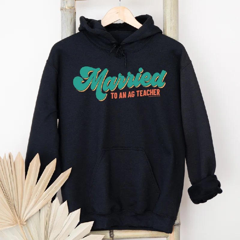 Women's Hooded Sweatshirts with ButtonsMarried to An Ag Teacher Hoodie (S-3XL) Unisex - Multiple Colors!