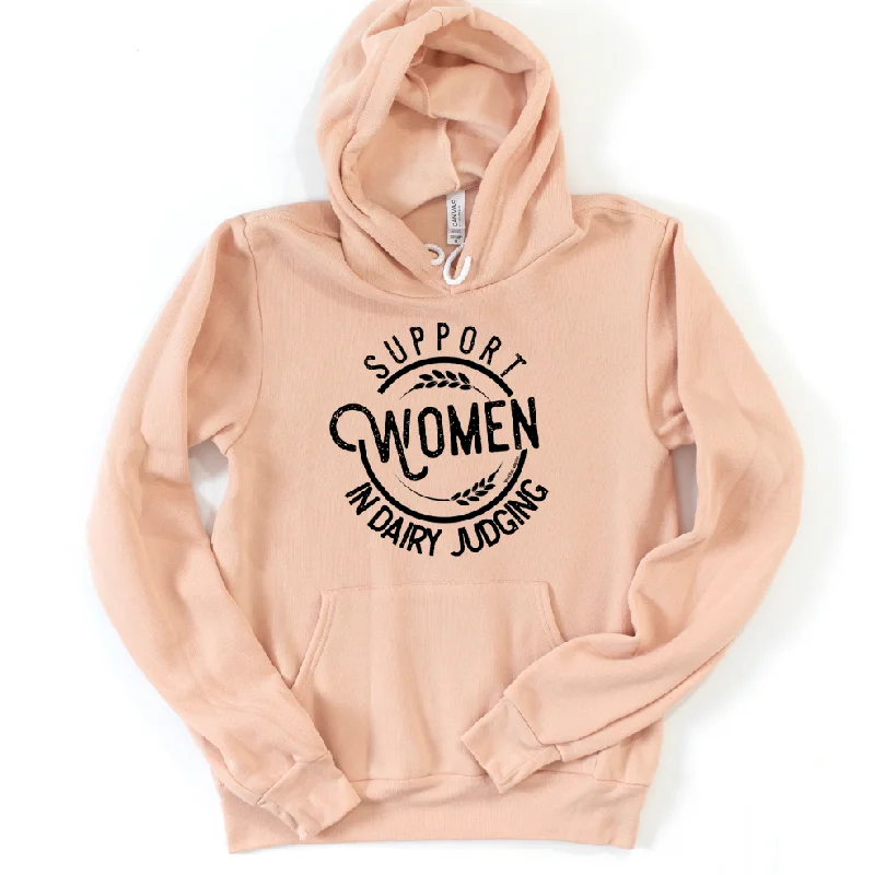 Women's Hooded Sweatshirts with Modal LiningSupport Women in Dairy Judging Hoodie (S-3XL) Unisex - Multiple Colors!