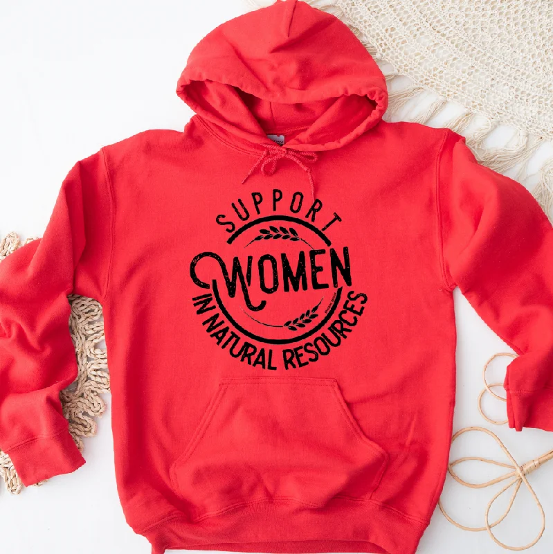 Women's Hooded Sweatshirts with Mediumweight FabricSupport Women in Natural Resources Hoodie (S-3XL) Unisex - Multiple Colors!