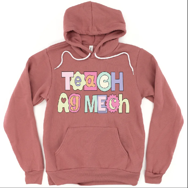 Women's Hoodie JacketsPastel Teach Ag Mech Hoodie (S-3XL) Unisex - Multiple Colors!