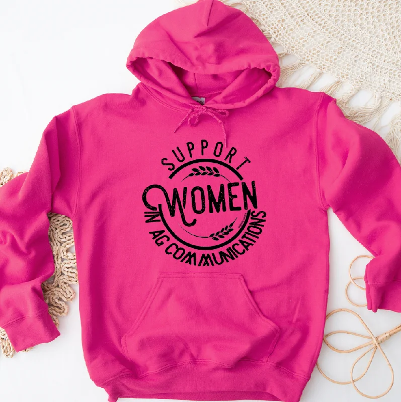 Women's Hooded Sweatshirts with Flannel LiningSupport Women in Ag Communications Hoodie (S-3XL) Unisex - Multiple Colors!