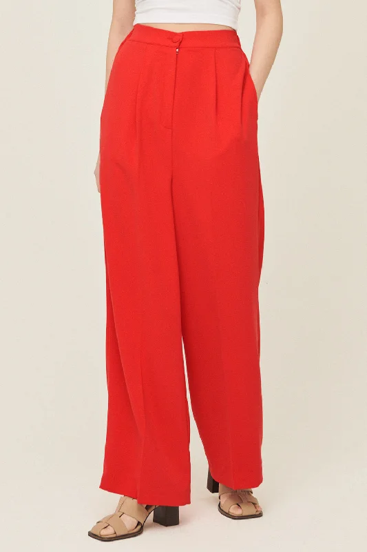 Women's Jodhpurs with U-Shaped CollarJania High Wide Leg Pants