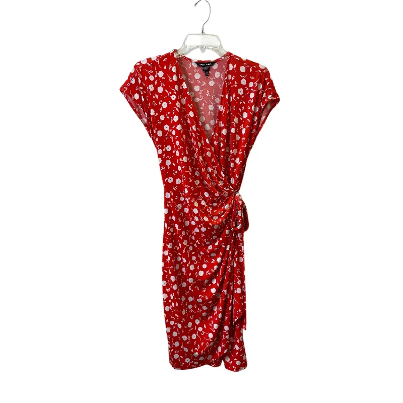 Women's U-Shaped Collar DressesDress Casual Maxi By Maggy London In Red, Size:L