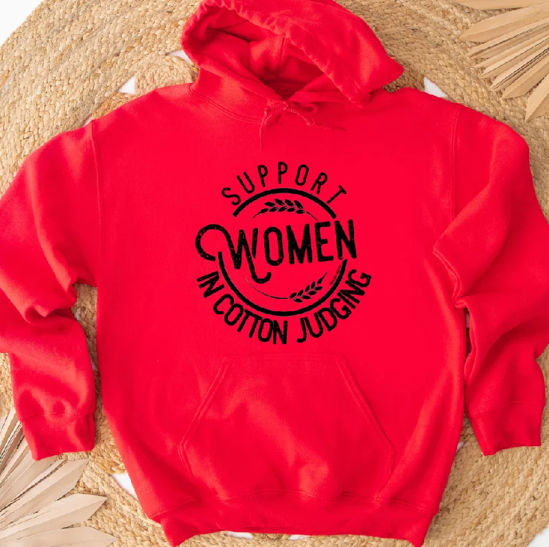 Women's Hooded Sweatshirts with Houndstooth LiningSupport Women in Cotton Judging Hoodie (S-3XL) Unisex - Multiple Colors!