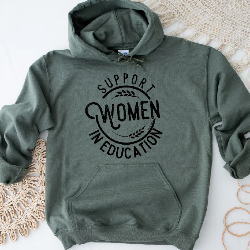 Women's Hooded CardiganSupport Women in Education Hoodie (S-3XL) Unisex - Multiple Colors!