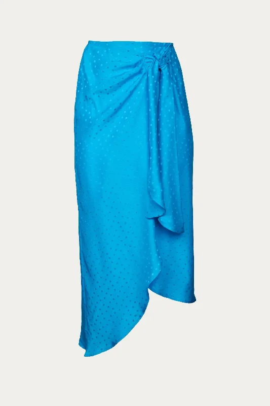 Women's Stylish SkirtsSkirt In Turquoise Jacquard