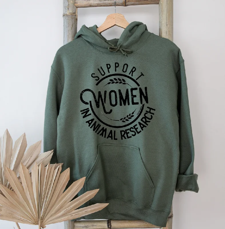 Women's Hooded Sweatshirts with Fitted SleevesSupport Women in Animal Research Hoodie (S-3XL) Unisex - Multiple Colors!