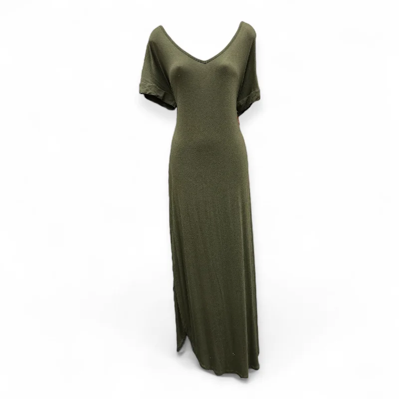 Women's Mandarin Collar DressesDress Casual Maxi By Clothes Mentor In Green, Size: L